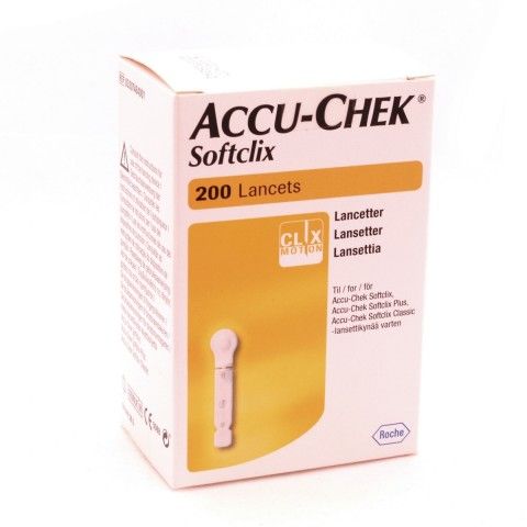 Lancettes Accu-Chek Softclix 200 pièces Roche