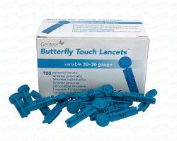 Lancetas Genteel Butterfly Touch 100 pièces