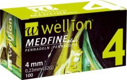 Wellion MEDFINE plus 4 mm 32G aiguille pour stylo à insuline 
