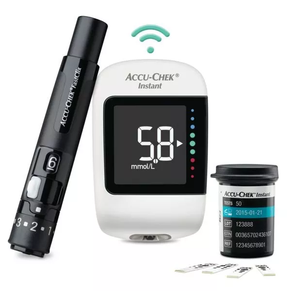 Lecteur de glycémie Accu-Chek Instant avec Bluetooth et indicateur de plage cible Roche
