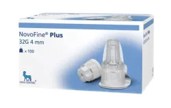 NovoFine Plus aiguilles pour stylo à insuline 32G × 4 mm, 100 pièces