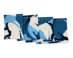 Brassard élastique Blue military print  | Velikost 17 - 22 cm, Velikost 20 - 26 cm