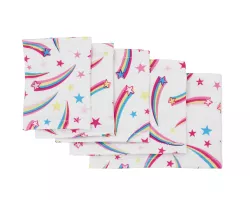 Bracelet élastique – Étoiles filantes sur fond blanc