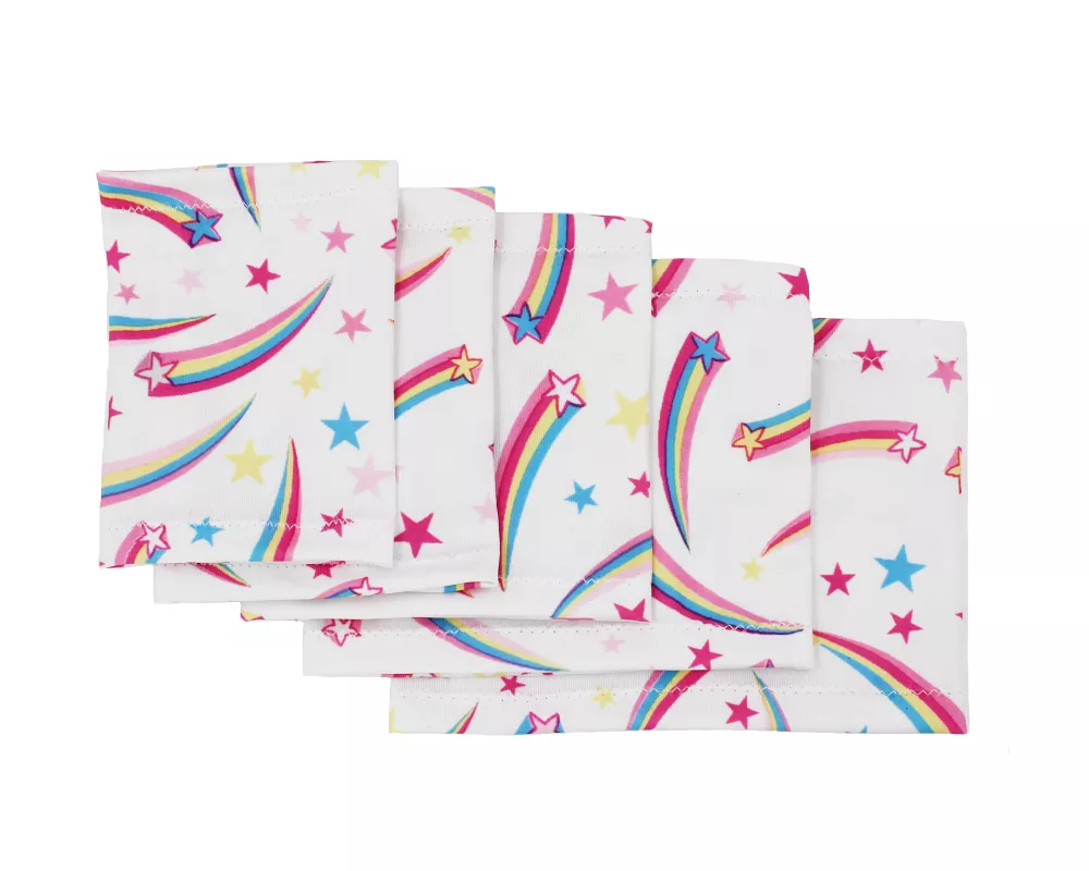Bracelet élastique – Étoiles filantes sur fond blanc