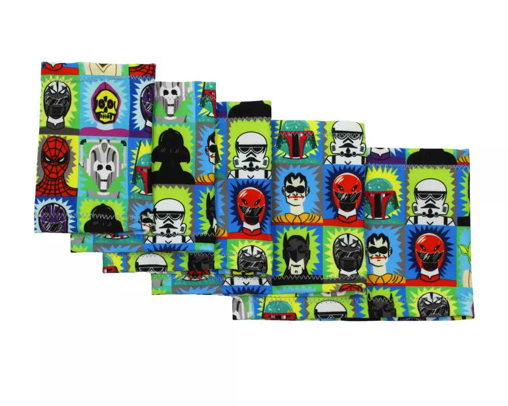 Manchette élastique pour le bras avec motif coloré de super-héros – Protection du capteur