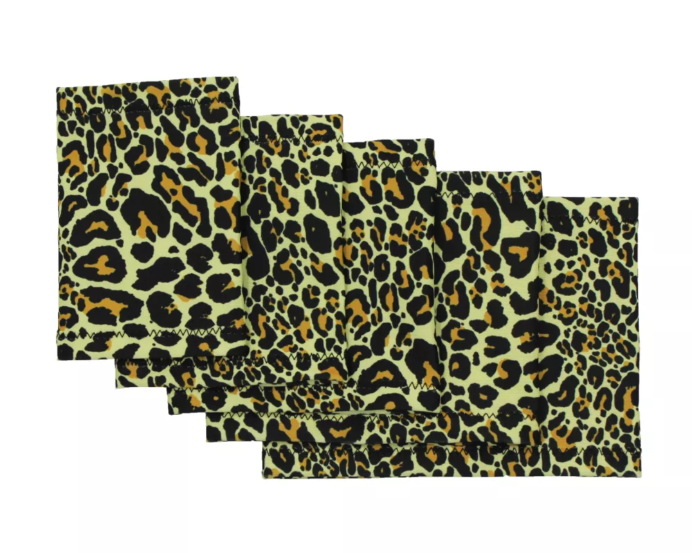 Manchette élastique pour le bras avec imprimé léopard – Protection élégante du capteur