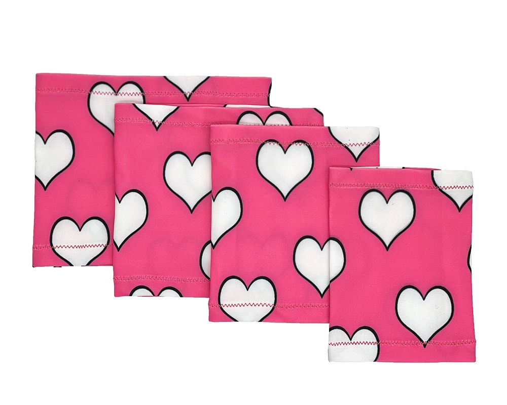 Brassard élastique Hearts on pink background