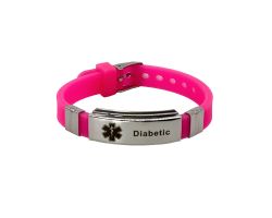 Bracelet en silicone - Diabétique en anglais Dia-way