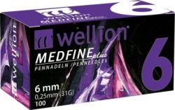 Wellion MEDFINE plus 6 mm 32G aiguille pour stylo à insuline 